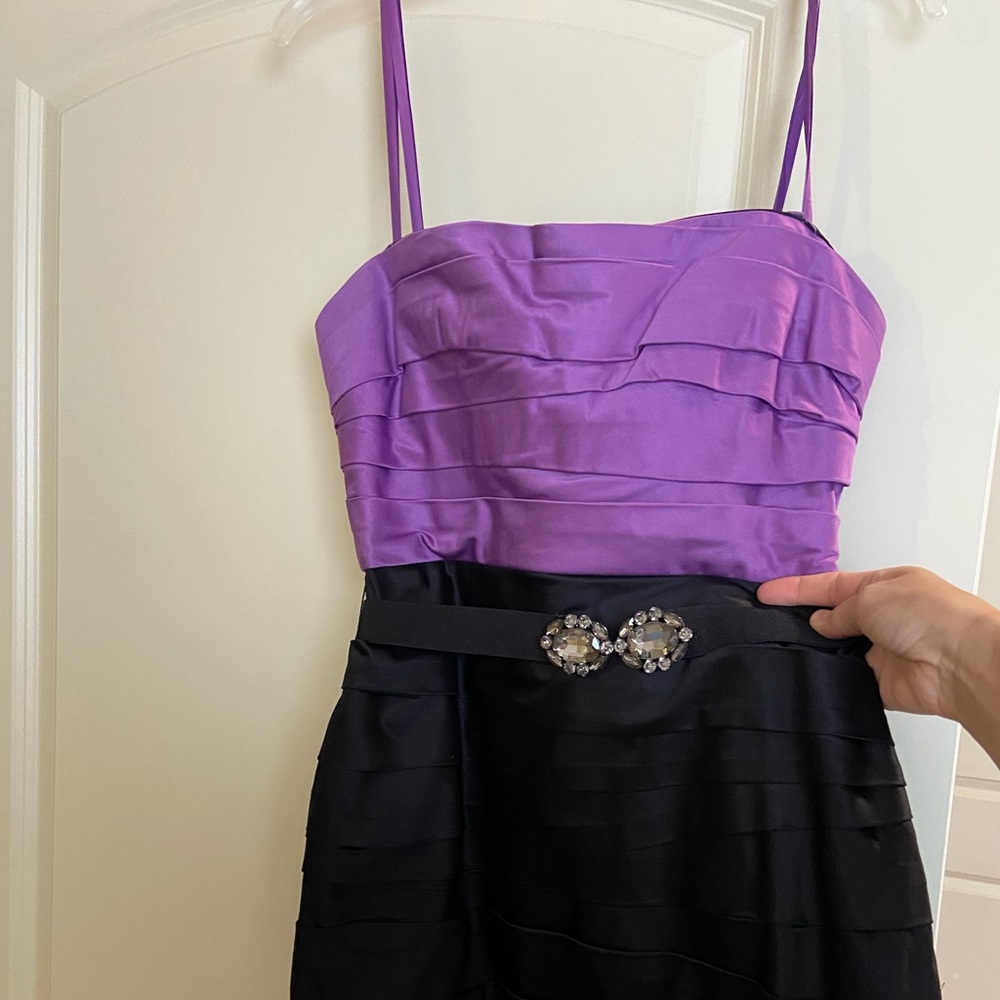 Lilac and Black BCBG Cocktail Dress
